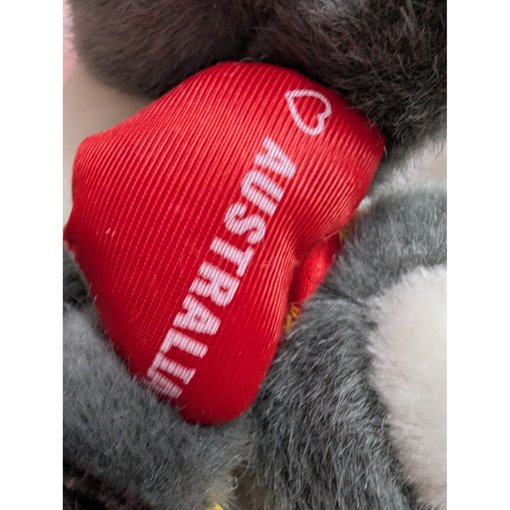 Sunwood Souvenir Australia Koala Bear love heart ribbon bow w/ org tags 6 in - Picture 5 of 10